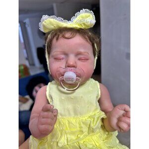 🆕20Inch Full Cloth Body With Vinyl Limbs Cute Baby Doll Girl Realistic Doll
